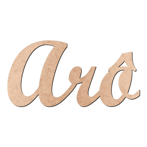 Recorte Arô Script Mt Std / MDF 3mm