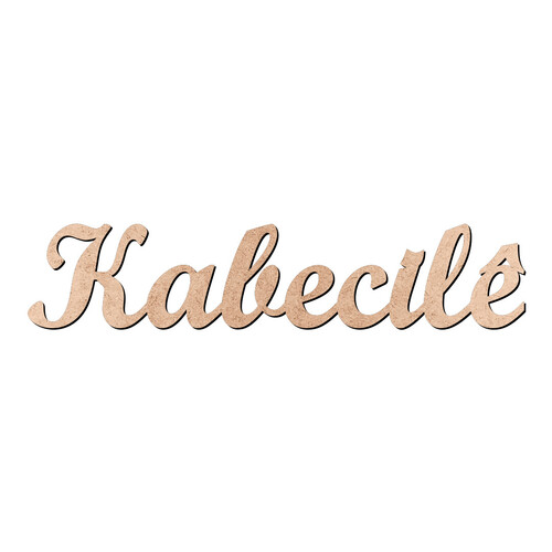 Recorte Kabecilê Script Mt Std / MDF 3mm
