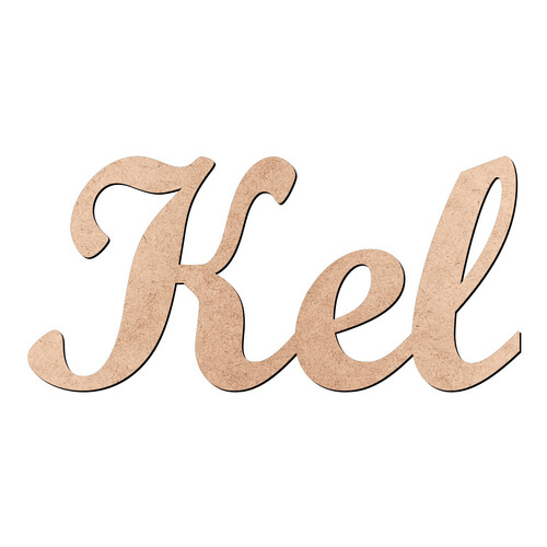 Recorte Kel Script Mt Std / MDF 3mm