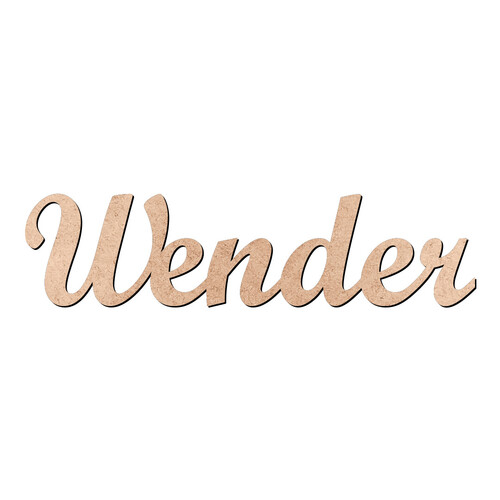 Recorte Wender Script Mt Std / MDF 3mm