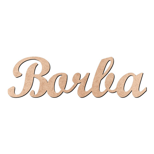 Recorte Borba Script Mt Std / MDF 3mm