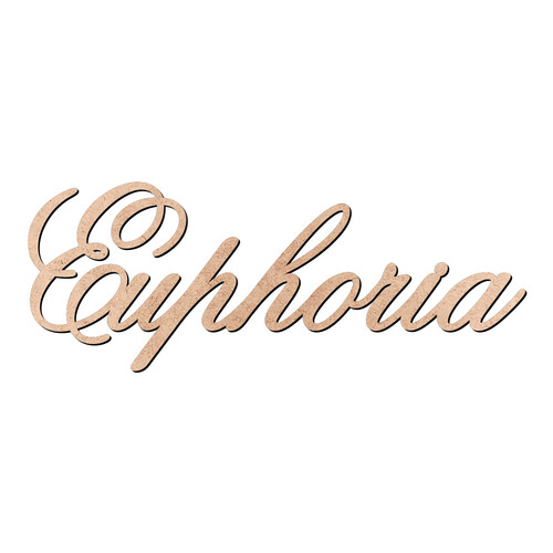 Recorte Euphoria Old Script / MDF 3mm