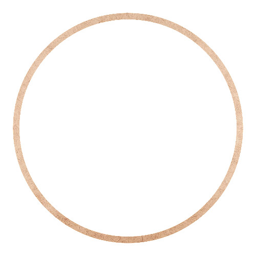 Recorte Moldura Circular 34 cm Borda 1 cm / MDF 3mm
