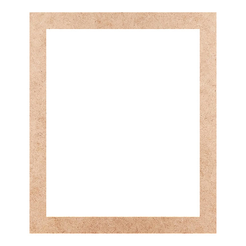 Recorte Moldura Ret 26 x 22 cm Borda 2 cm / MDF 3mm