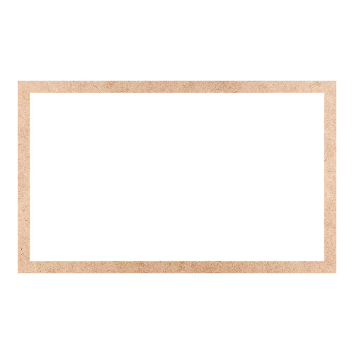 Recorte Moldura Ret 46 x 76 cm Borda 3 cm / MDF 3mm