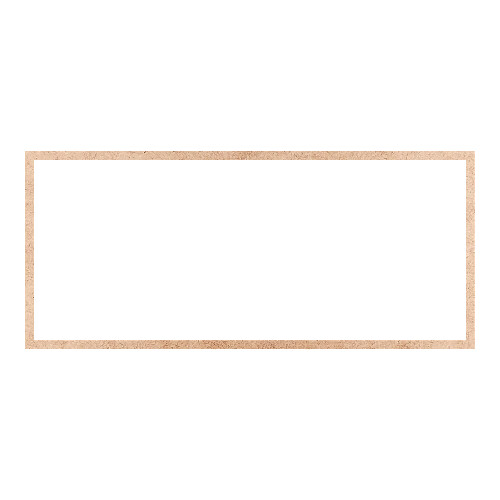 Recorte Moldura Ret 42 x 95 cm Borda 2 cm / MDF 3mm