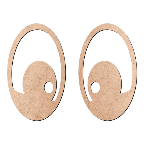 Recorte Par de Olhos / MDF 3mm