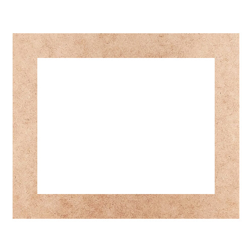Recorte Moldura Ret 45 x 55 cm Borda 6 cm / MDF 3mm