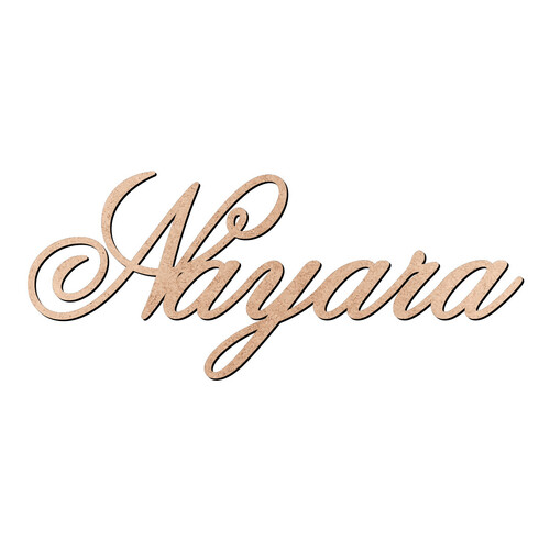 Recorte Nayara Old Script / MDF 3mm