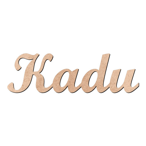 Recorte Kadu Script Mt Std / MDF 3mm