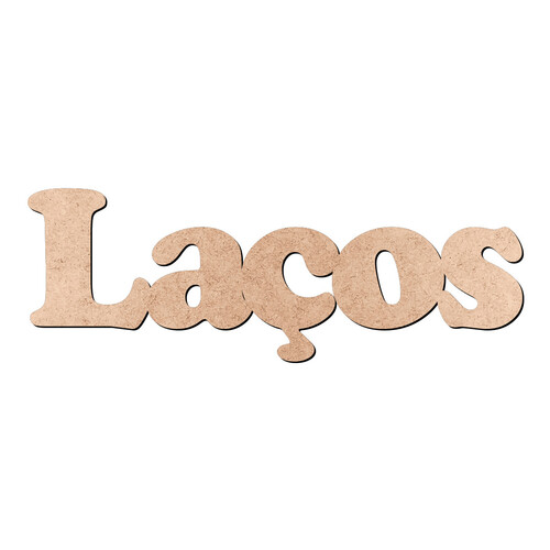 Recorte Laços Cooper Black / MDF 3mm