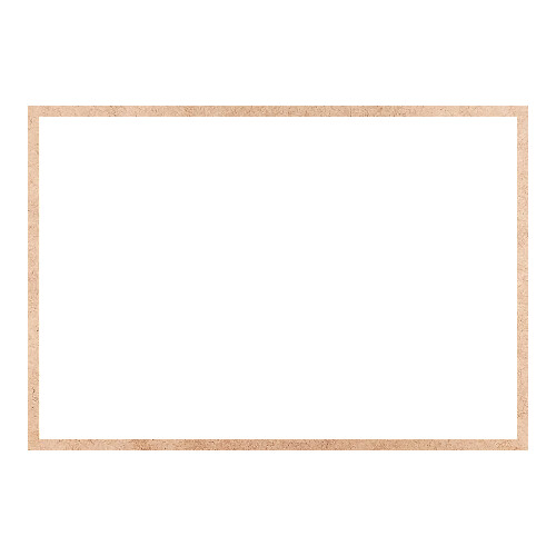 Recorte Moldura Ret 29 x 42 cm Borda 1 cm / MDF 3mm