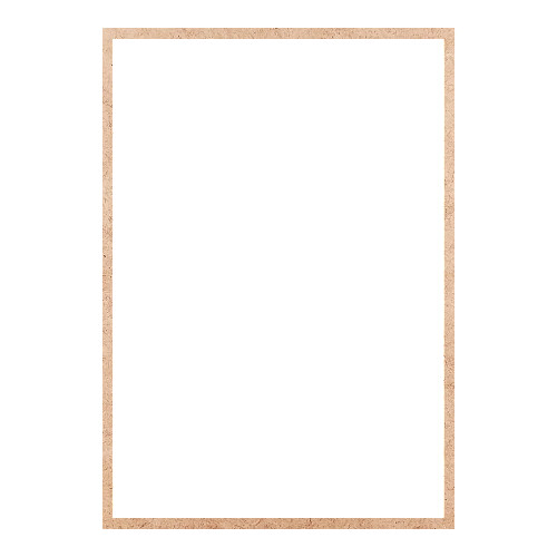 Recorte Moldura Ret 44 x 31 cm Borda 1 cm / MDF 3mm