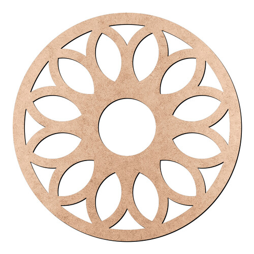 Recorte Mandala Flor / MDF 3mm