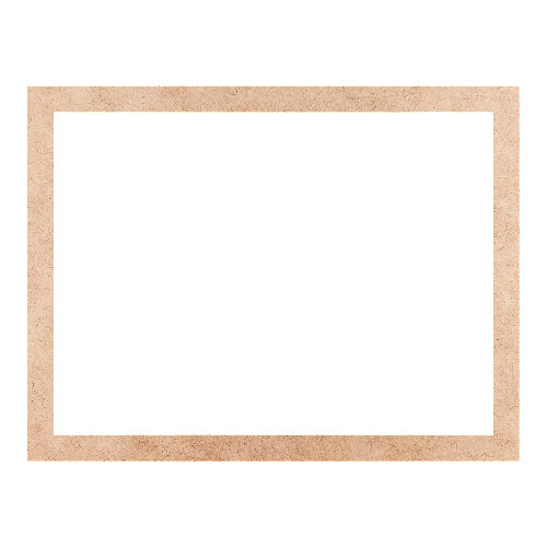 Recorte Moldura Ret 42 x 55 cm Borda 3 cm / MDF 3mm