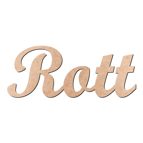 Recorte Rott Script Mt Std / MDF 3mm