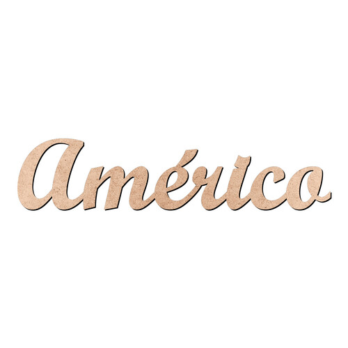 Recorte Américo Script Mt Std / MDF 3mm