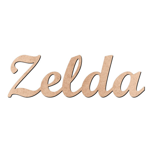 Recorte Zelda Script Mt Std / MDF 3mm