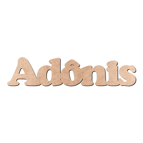 Recorte Adônis Cooper Black / MDF 3mm