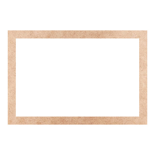 Recorte Moldura Ret 46 x 68 cm Borda 4 cm / MDF 3mm
