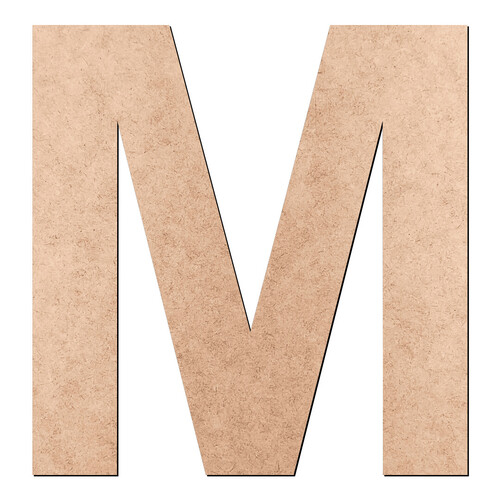 Recorte Letra M Arial / MDF 3mm