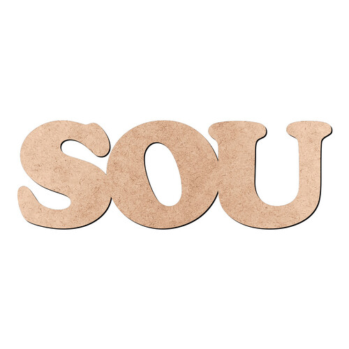 Recorte SOU Cooper Black / MDF 3mm