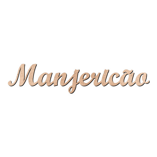 Recorte Manjericão Script Mt Std / MDF 3mm