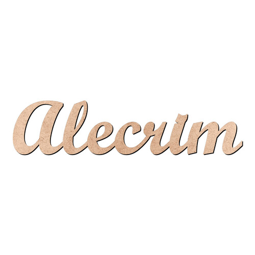 Recorte Alecrim Script Mt Std / MDF 3mm