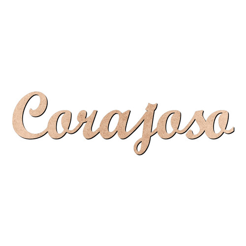Recorte Corajoso Script Mt Std / MDF 3mm