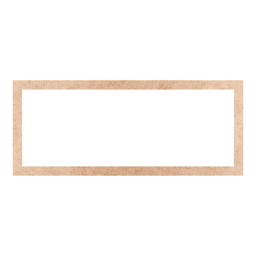 Recorte Moldura Ret 10 x 24 cm Borda 1 cm / MDF 3mm