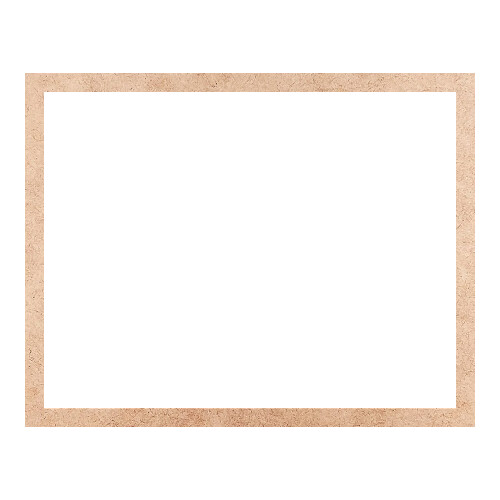 Recorte Moldura Ret 37 x 47 cm Borda 2 cm / MDF 3mm