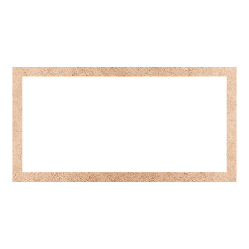 Recorte Moldura Ret 46 x 89 cm Borda 4 cm / MDF 3mm