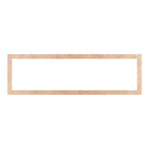 Recorte Moldura Ret 26 x 86 cm Borda 3 cm / MDF 3mm