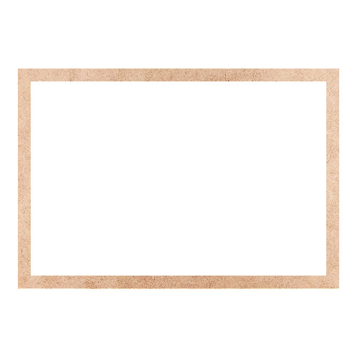 Recorte Moldura Ret 33 x 48 cm Borda 2 cm / MDF 3mm