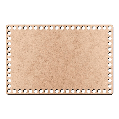 Recorte Base Ret Cesto Fio Malha 15 x 23 cm / MDF 3mm