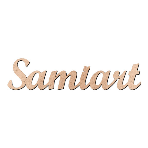 Recorte Samiart Script Mt Std / MDF 3mm