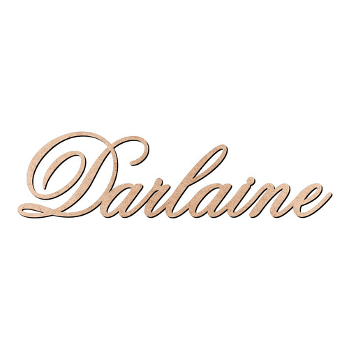 Recorte Darlaine Old Script / MDF 3mm