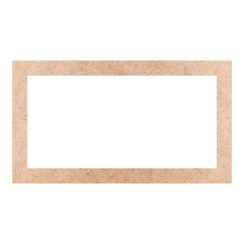 Recorte Moldura Ret 32 x 57 cm Borda 4 cm / MDF 3mm
