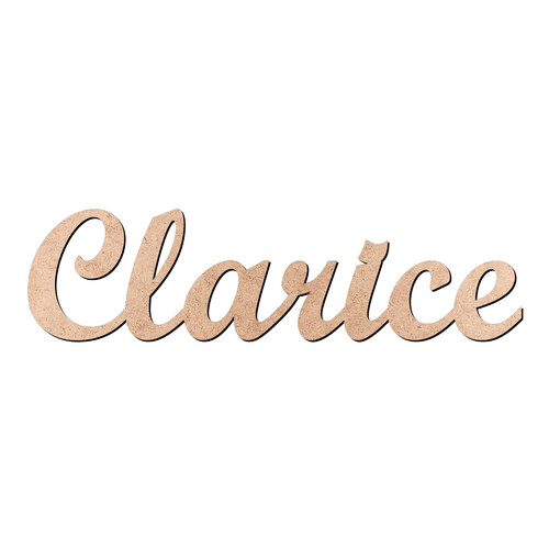 Recorte Clarice Script Mt Std / MDF 3mm