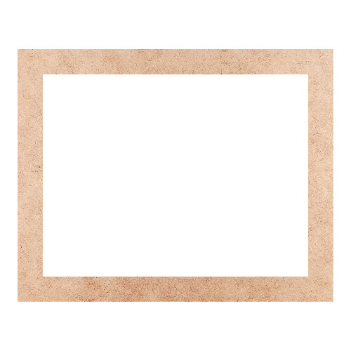 Recorte Moldura Ret 40 x 50 cm Borda 4 cm / MDF 3mm