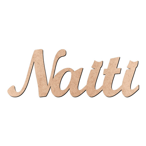 Recorte Naiti Script Mt Std / MDF 3mm