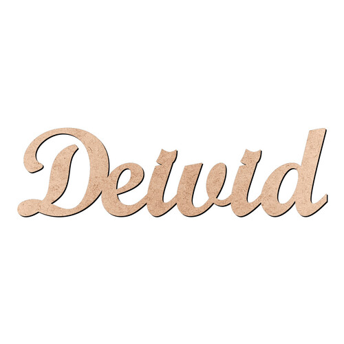 Recorte Deivid Script Mt Std / MDF 3mm