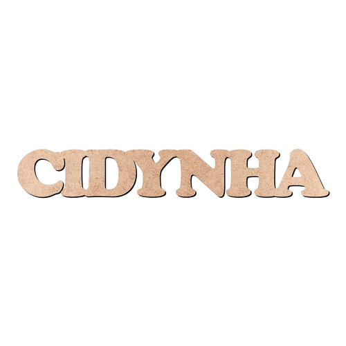 Recorte CIDYNHA Cooper Black / MDF 3mm