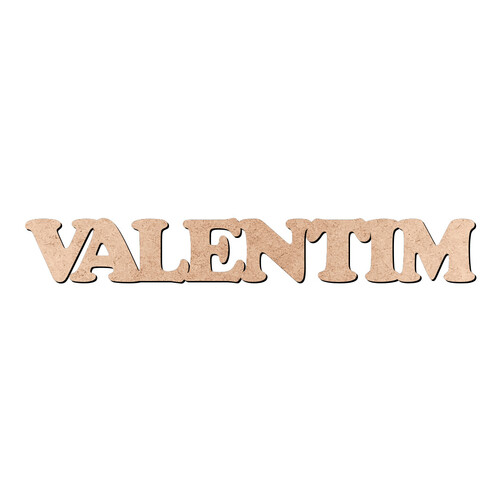 Recorte VALENTIM Cooper Black / MDF 3mm
