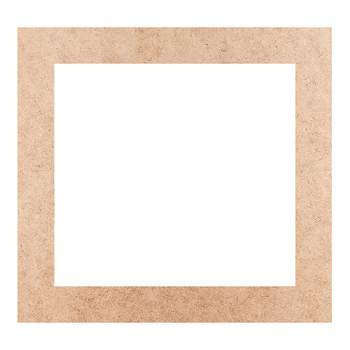 Recorte Moldura Ret 16 x 17 cm Borda 2 cm / MDF 3mm