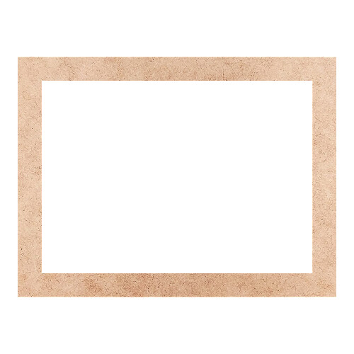 Recorte Moldura Ret 40 x 53 cm Borda 4 cm / MDF 3mm