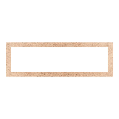 Recorte Moldura Ret 7 x 22 cm Borda 1 cm / MDF 3mm