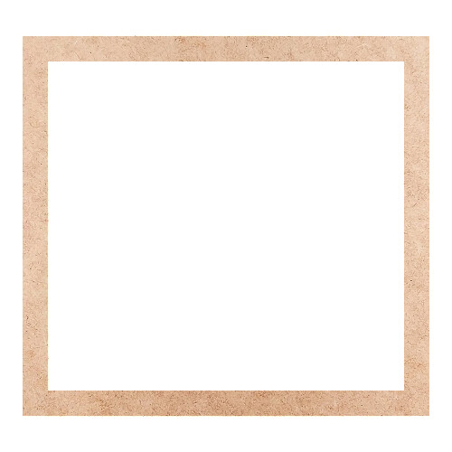 Recorte Moldura Ret 44 x 47 cm Borda 3 cm / MDF 3mm