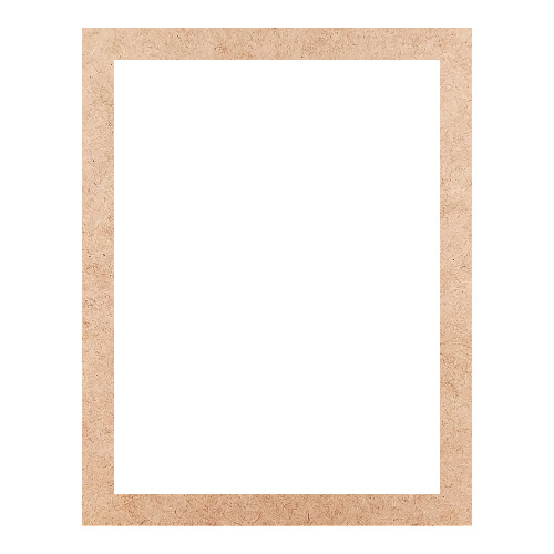 Recorte Moldura Ret 46 x 36 cm Borda 3 cm / MDF 3mm