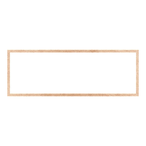 Recorte Moldura Ret 33 x 93 cm Borda 2 cm / MDF 3mm